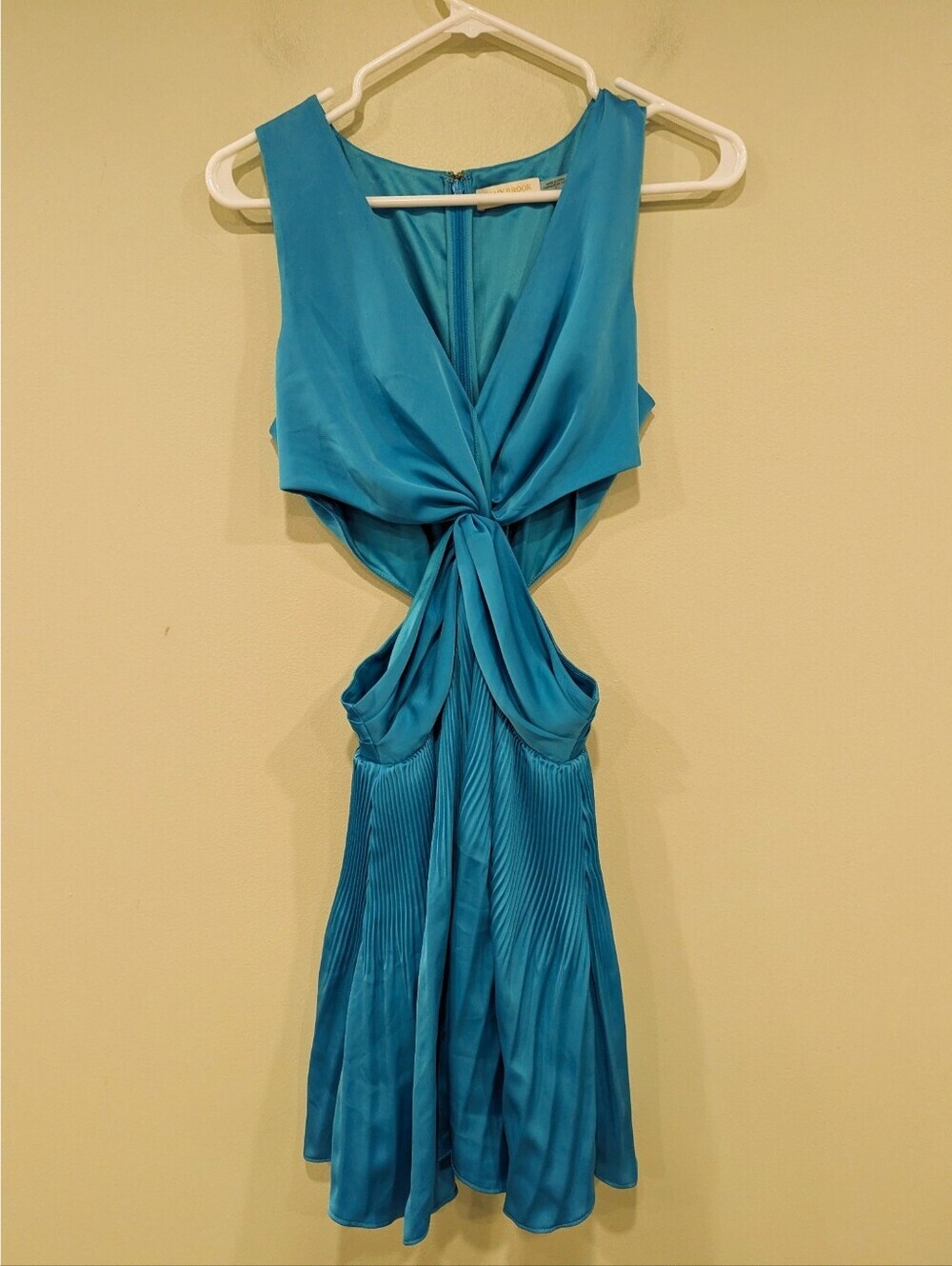 Ramy Brook Milo Teal Cutout Dress Size 2